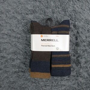 Merrell Socks Mens 10-13 Multicolor Mid Calf Polyester Cotton Wool Spandex NWT